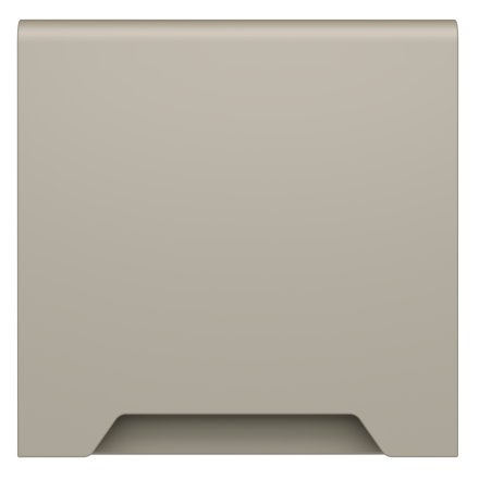 Накладка для розетки с заземлением, защитными шторками и крышкой Voltum S70 (кашемир) VLS000803