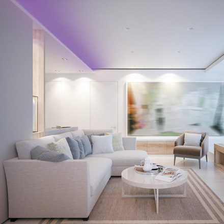 Светодиодная лента Apeyron 24В 14Вт/м COB, 512д/м IP20 5м фиолетовая 00-365