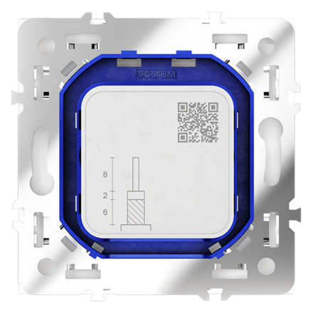 Розетка телевизионная Voltum S70 VLS060401 (белый глянцевый)