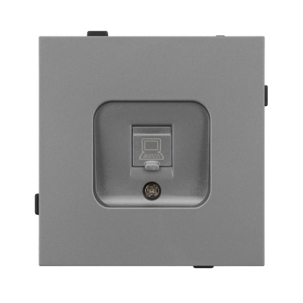 Механизм компьютерной розетки Arlight SCT-TENDO-MPC1-PL-GR (RJ-45, CAT6) 054105