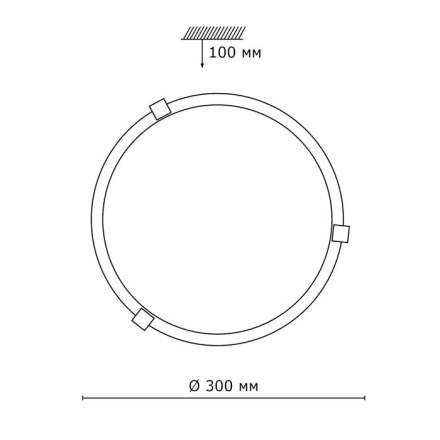 Настенно-потолочный светильник Sonex Duna 153/K золото