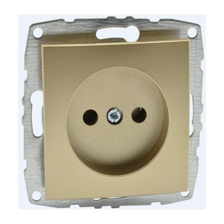 Розетка без земли Mono Electric Despina-Larissa 16А 250В титан 500-002222-116