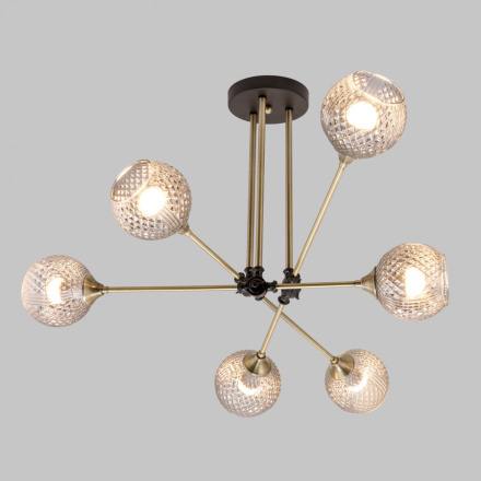 Потолочная люстра IMEX MD.5299-6-S-AB+BK