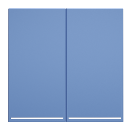 Клавиши для выключателя/переключателя двухклавишного с подсветкой Voltum S70 (деним) VLS000415