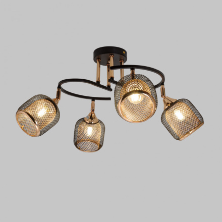 Потолочная люстра IMEX MD.6206-4-S-BK+FGD