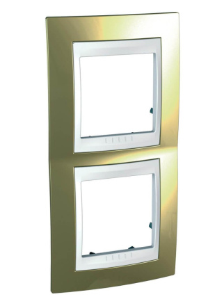 Рамка 2-постовая вертикальная Schneider Electric Unica Хамелеон MGU66.004V.804