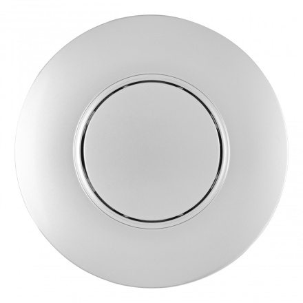 Выключатель круглый одноклавишный с рамкой Arte Milano SET08-1-30-1 silver