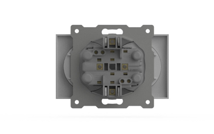 Розетка двухместная без заземления ELBI Zena Vega 609-015600-908