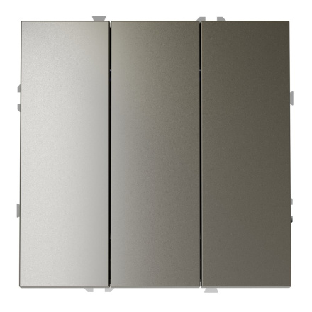 Выключатель трехклавишный Voltum S70 VLS030104 (шелк)