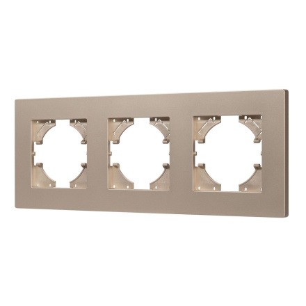 Рамка на 3 поста пластиковая Arlight FRM-PERIO-PL-3-GD 049757