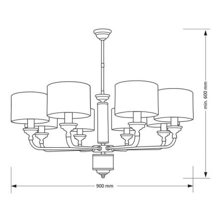 Подвесная люстра Kutek Mood Verde VER-ZW-6 (P)