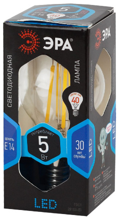 Лампа светодиодная Эра E14 5W 4000K F-LED P45-5W-840-E14 Б0019007