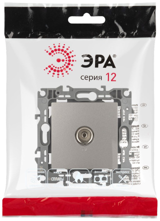 Розетка TV одиночная Эра 12-3101-16 Б0065717