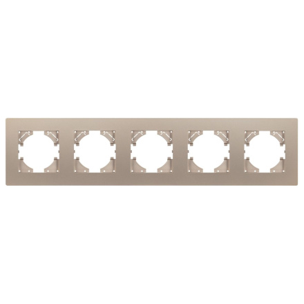 Рамка на 5 постов пластиковая Arlight FRM-PERIO-PL-5-GD 049765
