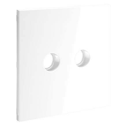 Накладка для розетки телевизионной оконечной TV+SAT Voltum S70 (белый глянцевый) VLS001601