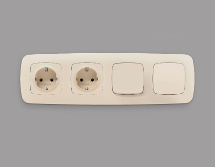 Лицевая панель для выключателя одноклавишного Ambrella Volt Omega OP3210