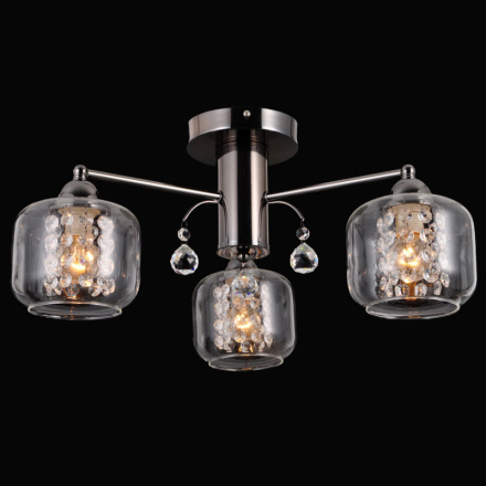 Накладная люстра Natali Kovaltseva LAINA 75091/3C DARK CHROME