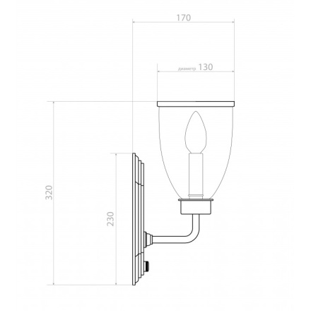 Бра Covali WL-38007
