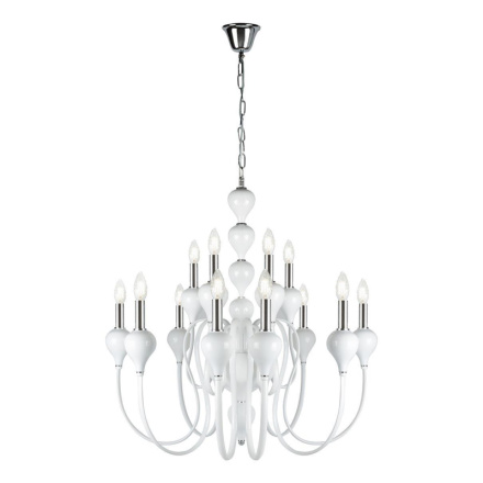 Подвесная люстра iLamp Lady 88003-8+4 WH