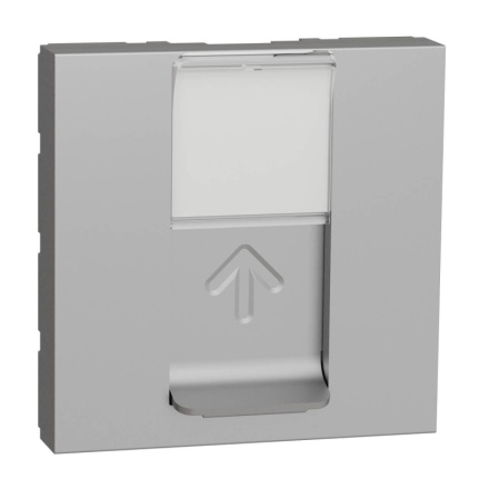 Лицевая панель RJ45 одиночная без коннектора Schneider Electric Unica Modular NU941130