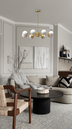 Люстра на штанге Milosh Tendence Lola 0922CL-8AB