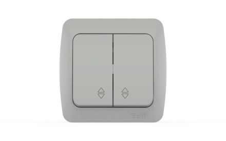 Переключатель двухклавишный ELBI Eva 554-011500-211