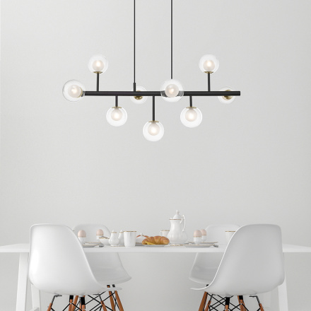 Подвесная люстра Zumaline RIANO P0454-09B-SDGF