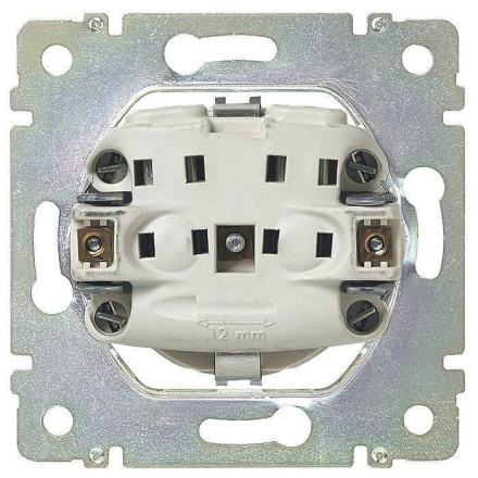 Розетка 2К+3 Legrand Valena 16A 250V с/з со шторками безвинтовой зажим белая 774222