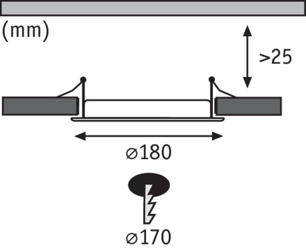 Встраиваемый светодиодный светильник Paulmann Premium Line Panel 92716