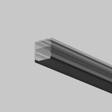 Рассеиватель для профиля 5050 Чёрный, 2 м Maytoni Led Strip ALM-5050T-B-DF-2M 642048