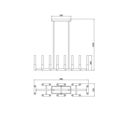 Подвесная люстра Lucia Tucci Tenerezza 5490.8 Gold