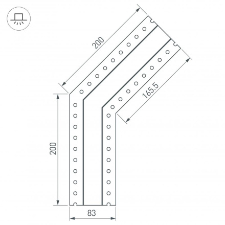 Соединитель профиля Arlight 030093
