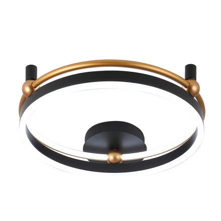 Потолочный светильник Crystal Lux FERNANDO PL48W LED BLACK/GOLD