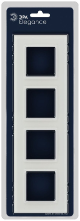 Рамка на 4 поста Эра Elegance 14-5104-01М Б0065838