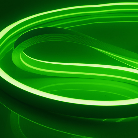 Светодиодный неон мини Apeyron 220В 5,5Вт/м smd2835 120д/м IP65 50м зеленый 17-37