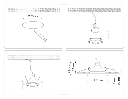 Встраиваемый светильник Ambrella Light Techno spot Acrylic Tech TN3201