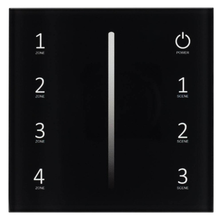 Панель Arlight Smart-P34-Dim-IN Black (230V, 0-10V, Sens, 2.4G) 028112