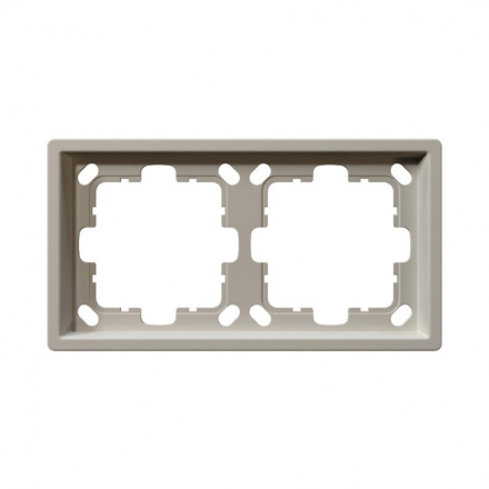 Рамка серия FD 2-постовая, цвет Сахара Jasmart FD1002SH