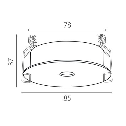 Рамка для светильников плоская Lightstar Spira 0742х6 (D85) 074206-12