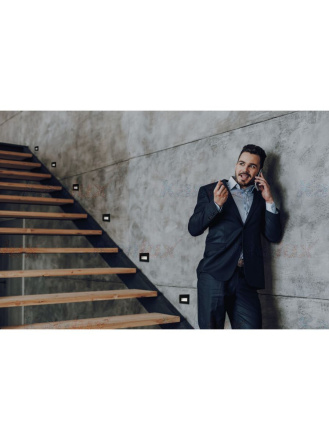 Подсветка для лестниц и ступеней Kanlux Glasi Led 3W P WW-B 33691