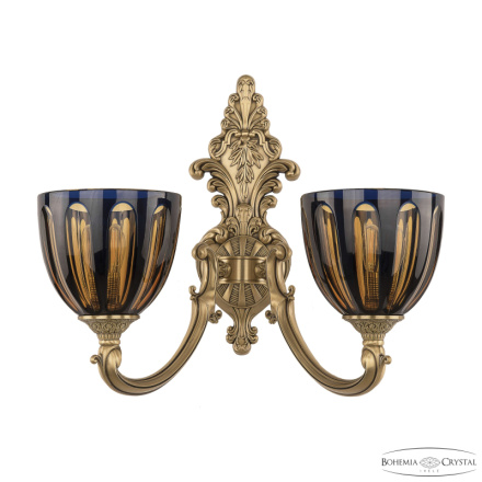 Бра Bohemia Ivele Crystal Verona 7209B14/2/175 FP P1 U Amber-Blue/H-1H