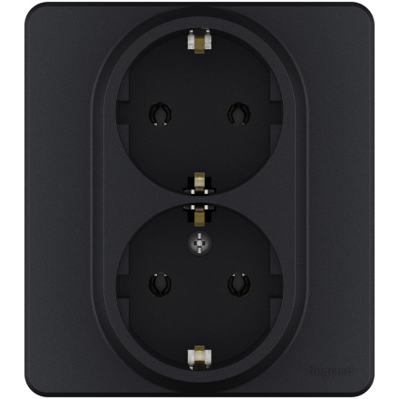 Розетка двойная с/з Legrand Inspiria 673753