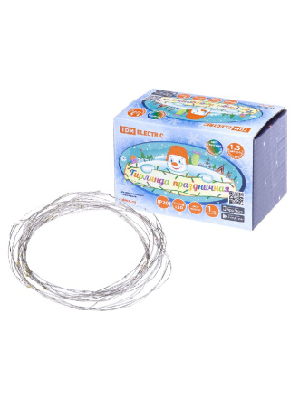 Светодиодная гирлянда TDM Electric Роса105 конский хвост 250V разноцветная без мерцания SQ0361-0061