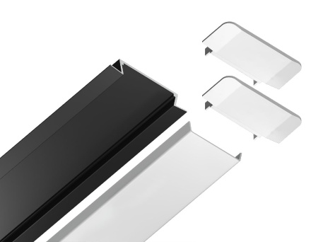 Алюминиевый встраиваемый профиль Ambrella Light Alum Profile GP1100BK