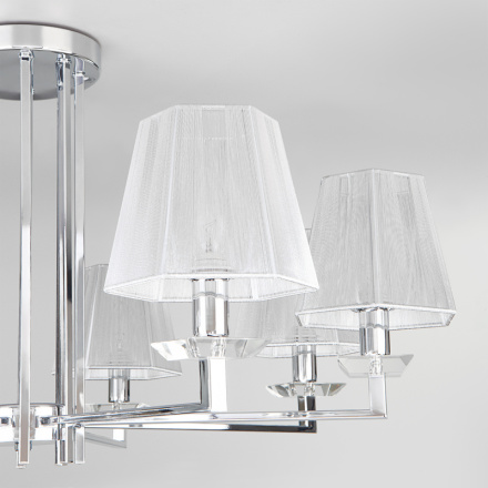 Потолочная люстра Eurosvet Alegria 60125/8 хром Smart (60114/8)