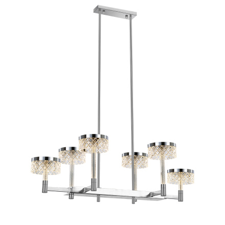 Подвесная люстра Delight Collection MD21020075 MD21020075-6B chrome