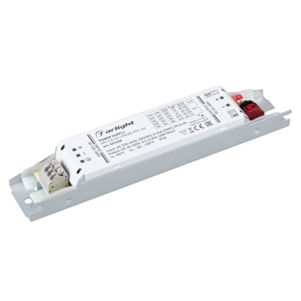 Блок питания Arlight ARJ-LG-40-LINEAR-PFC-HV (40W, 40-200V, 0.2-0.35A) (IP20 Металл) 047428