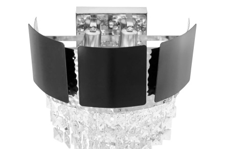 Настенный светильник Lumina Deco LDW 7045-2 BK+CHR