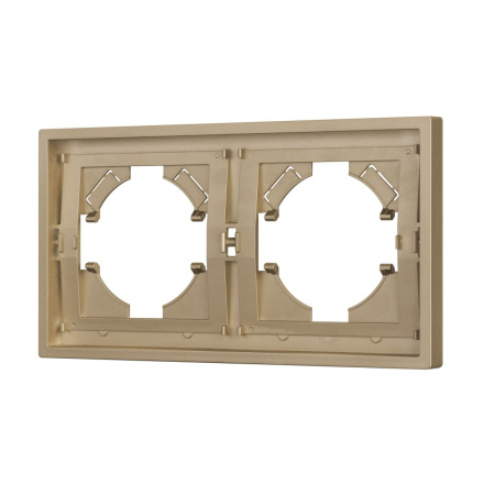 Рамка пластиковая на 2 поста Arlight FRM-TENDO-SFPL-2-GD 054647