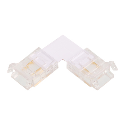 Коннектор WOLTA WLS-2PIN-10MM-MONO-L угловой для стабилизированной одноцветной SMD ленты 48В 120лед/м шириной 10мм, комплект 3 шт.